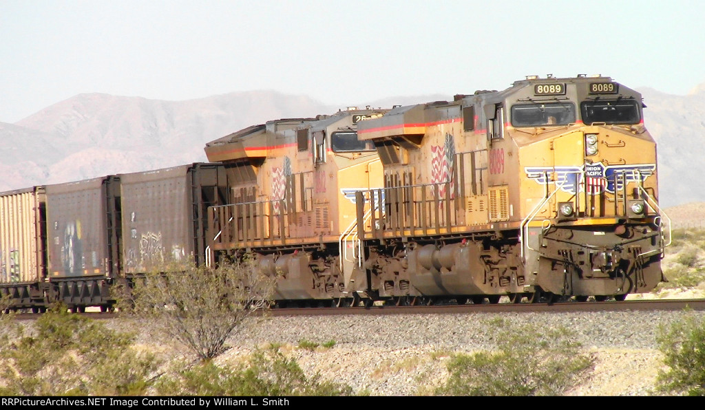 WB Unit Loaded Hooper Frt at Erie NV W-MdTrnSlv-Pshrs -160